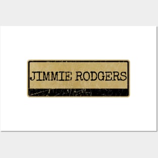 Aliska text black retro - Jimmie Rodgers Posters and Art